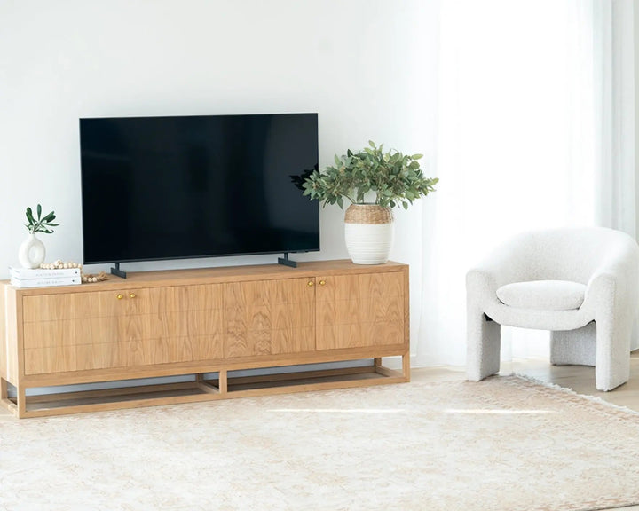 Huxley TV Entertainment Unit - 4 Door Rustic Charm Interiors