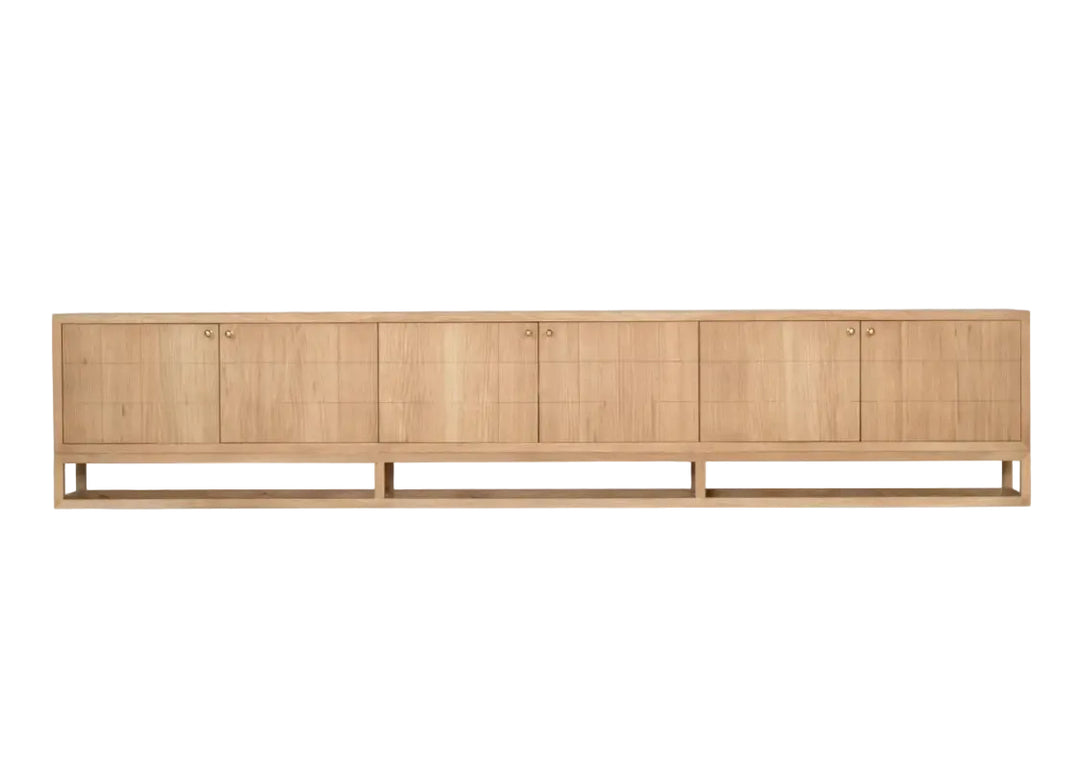 Huxley TV Entertainment Unit - 6 Door Rustic Charm Interiors
