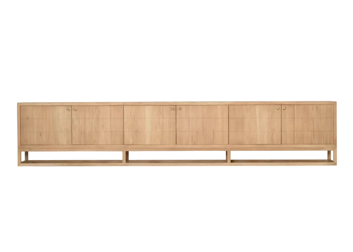 Huxley TV Entertainment Unit - 6 Door Rustic Charm Interiors
