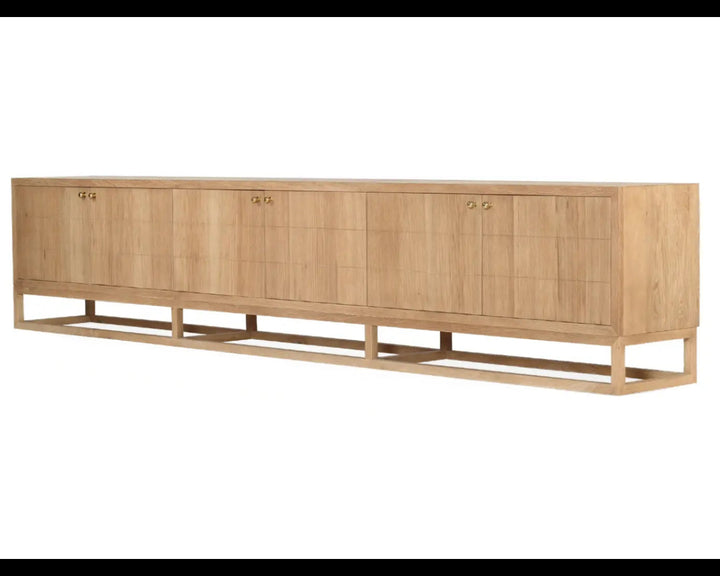 Huxley TV Entertainment Unit - 6 Door Rustic Charm Interiors