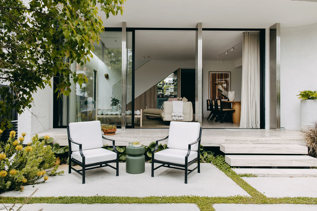 Perfectly Paired: Set of 2 Portofino Armchairs in Black