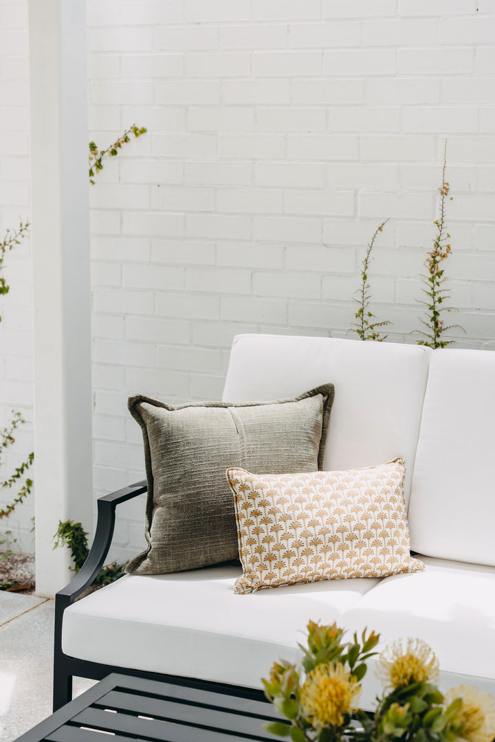 Perfectly Paired: Set of 2 Portofino Outdoor Sofa's in Black