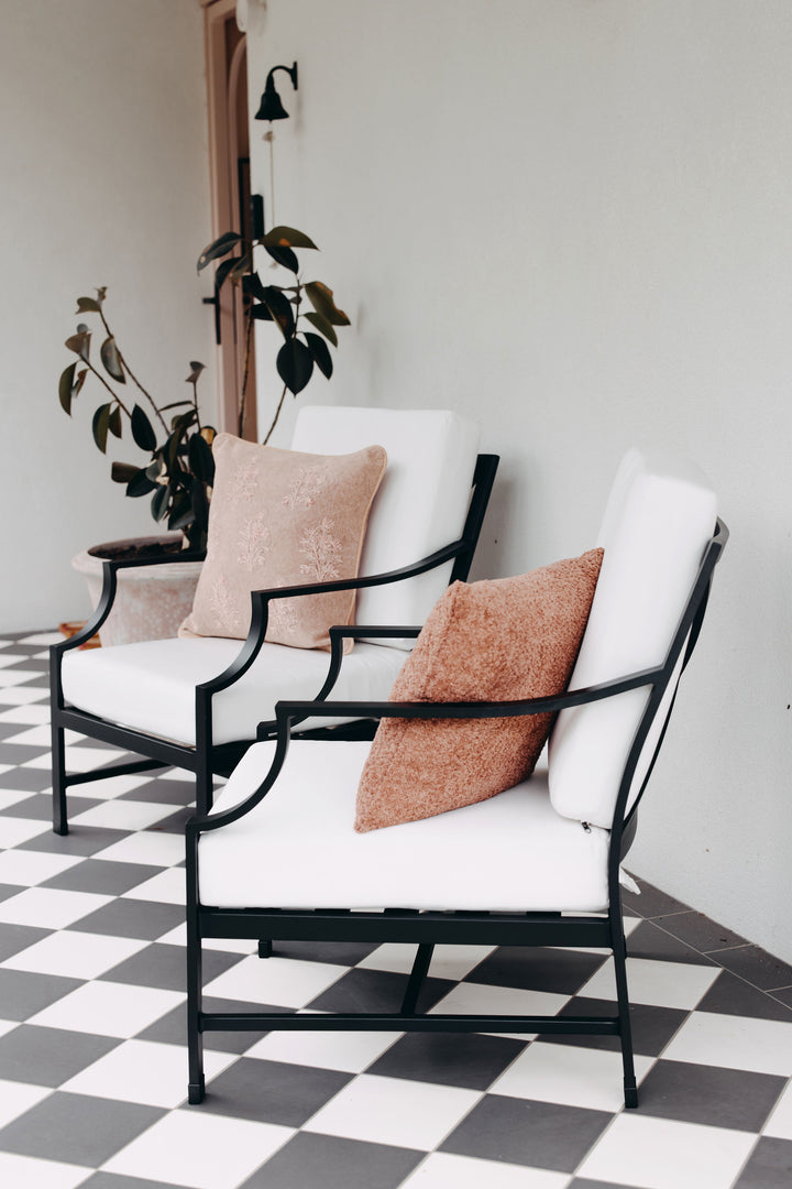 Perfectly Paired: Set of 2 Portofino Armchairs in Black