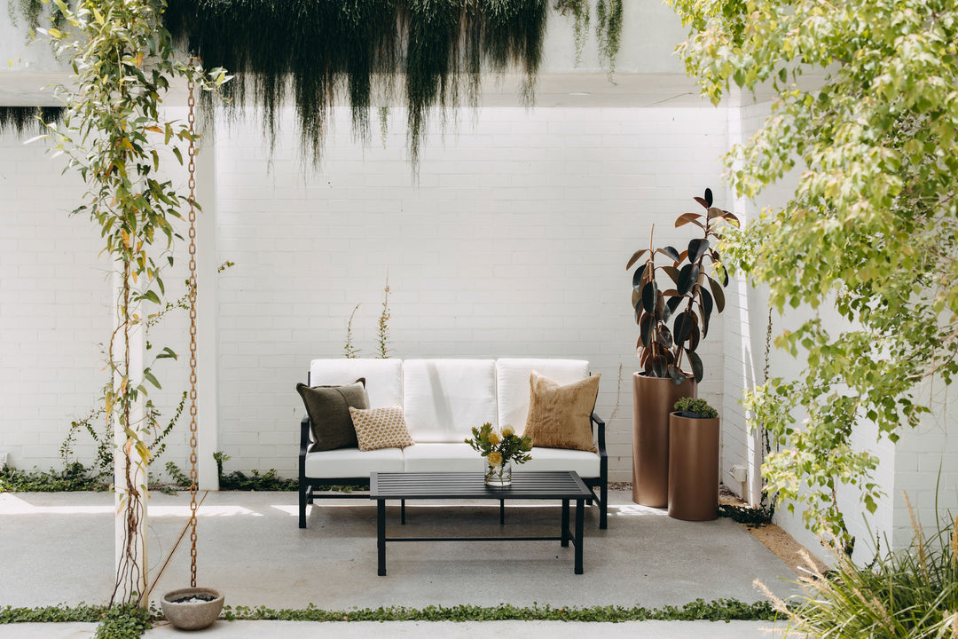 Portofino 3-Seater Outdoor Sofa in Black