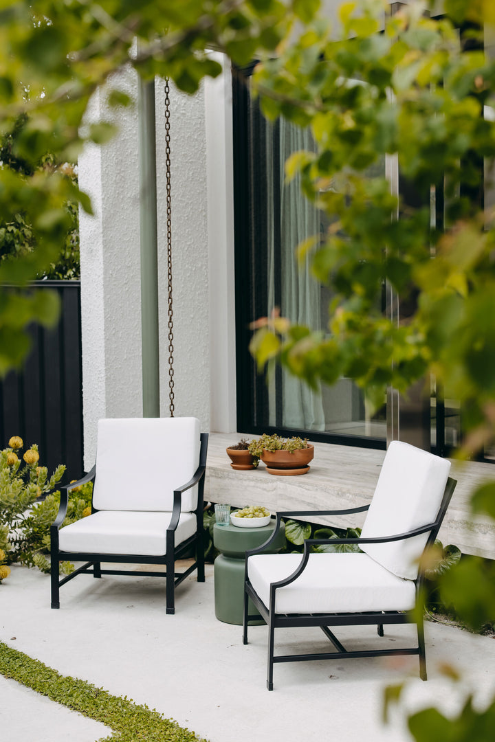 Perfectly Paired: Set of 2 Portofino Armchairs in Black
