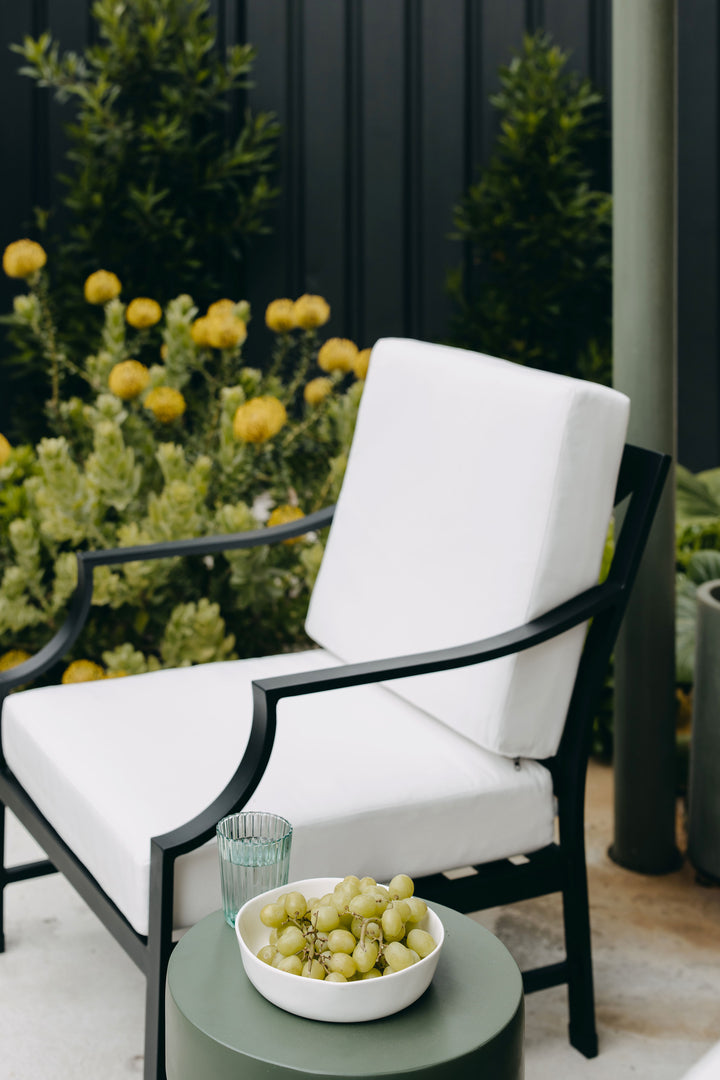 Portofino Outdoor Lounge Armchair in Black