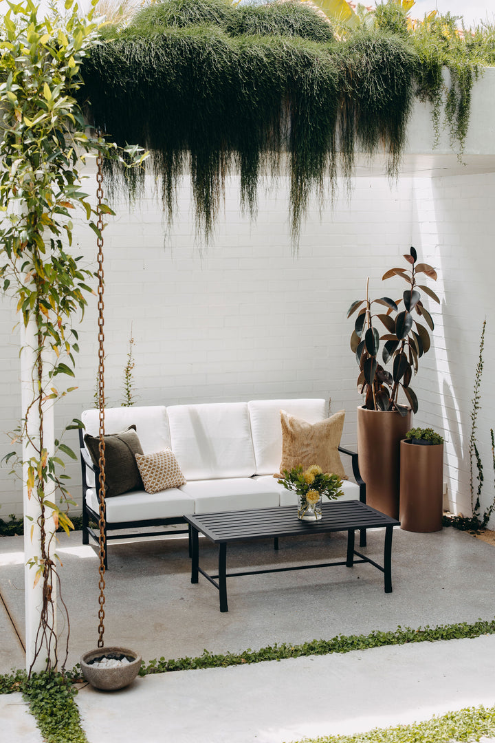 Portofino 3-Seater Outdoor Sofa in Black