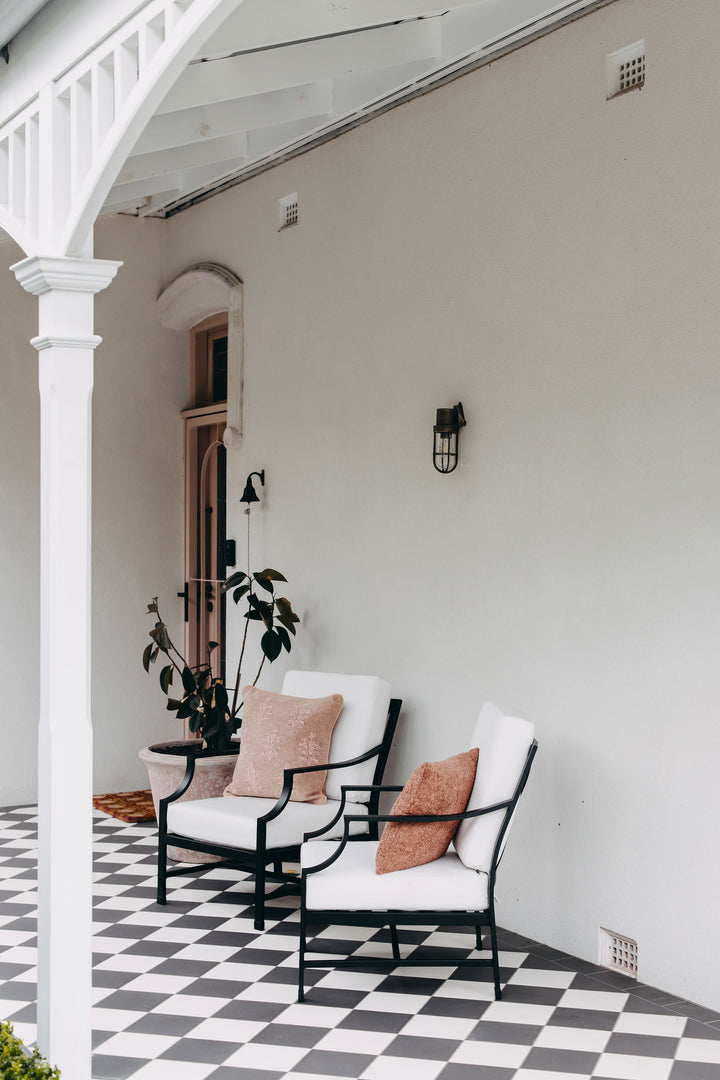 Perfectly Paired: Set of 2 Portofino Armchairs in Black