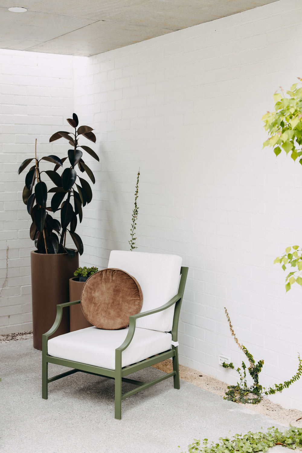 Portofino Outdoor Lounge Armchair in Verde Rustic Charm Interiors{{product category}}