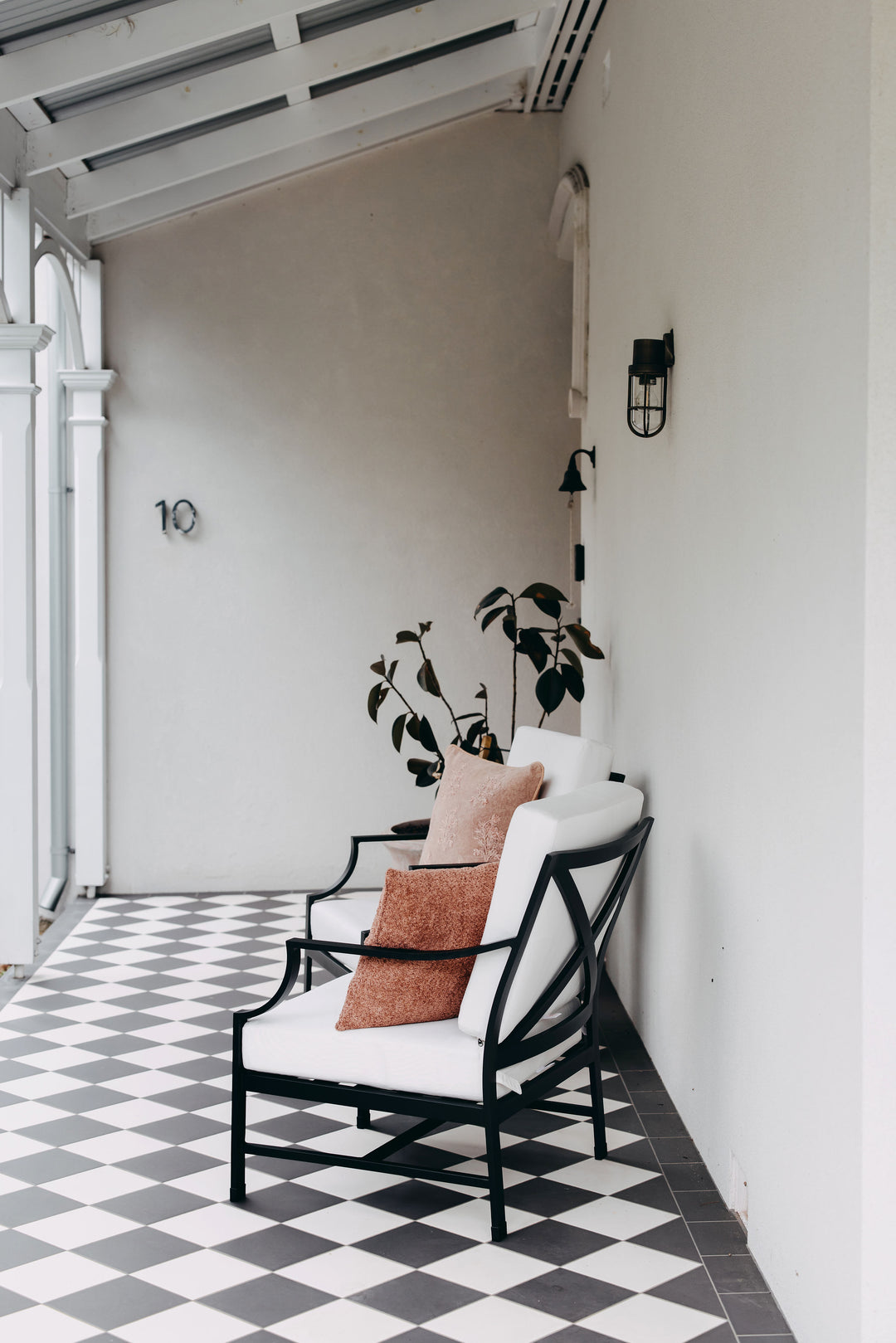 Perfectly Paired: Set of 2 Portofino Armchairs in Black