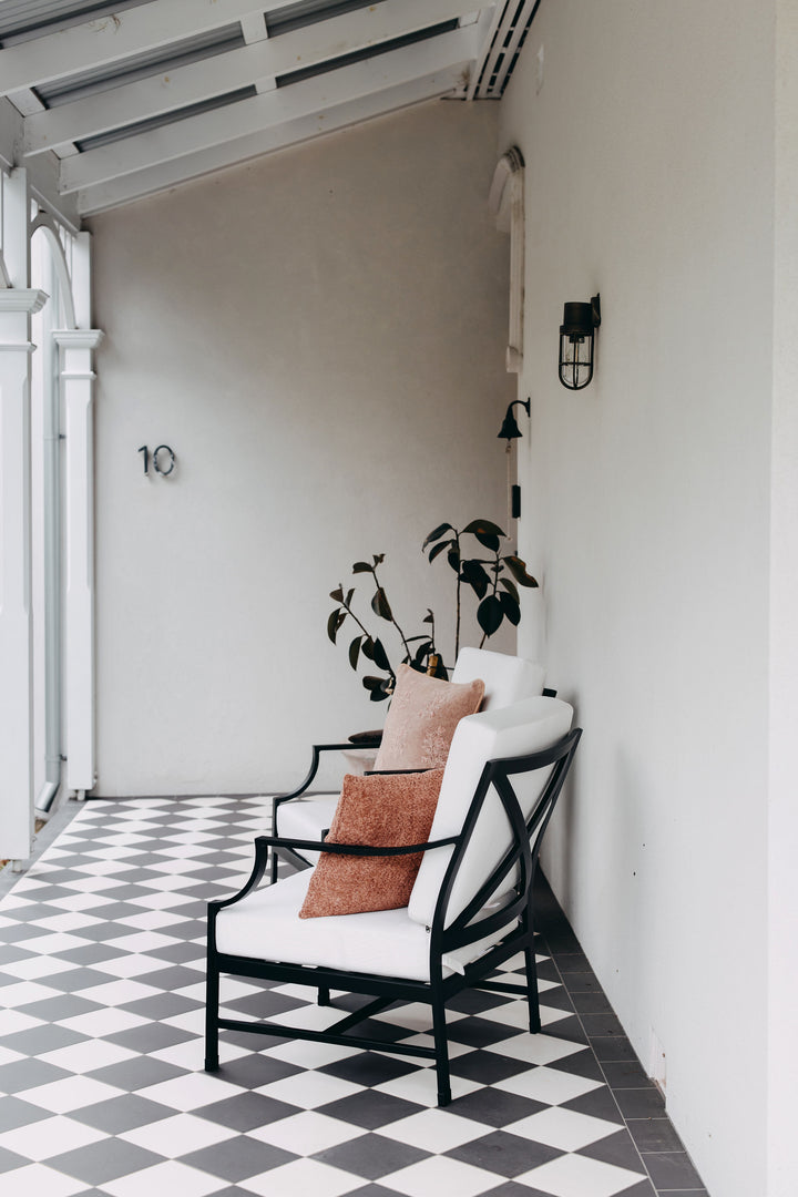 Perfectly Paired: Set of 2 Portofino Armchairs in Black