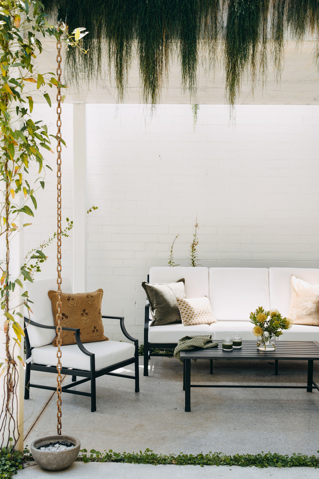 Portofino Outdoor Lounge Set - Black