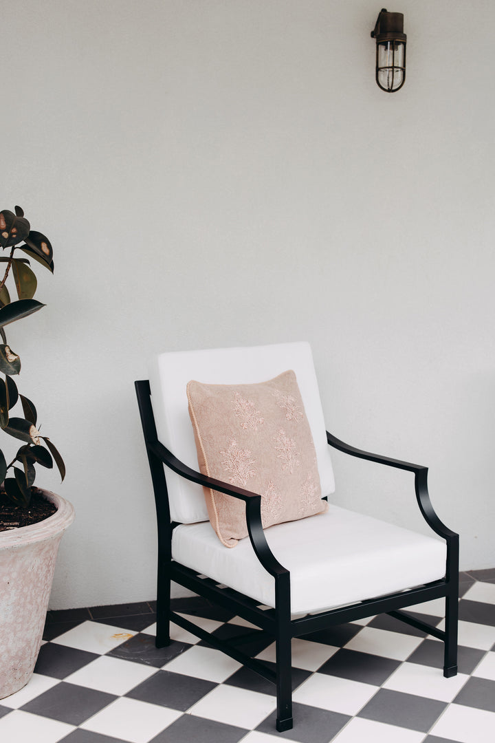 Portofino Outdoor Lounge Armchair in Black