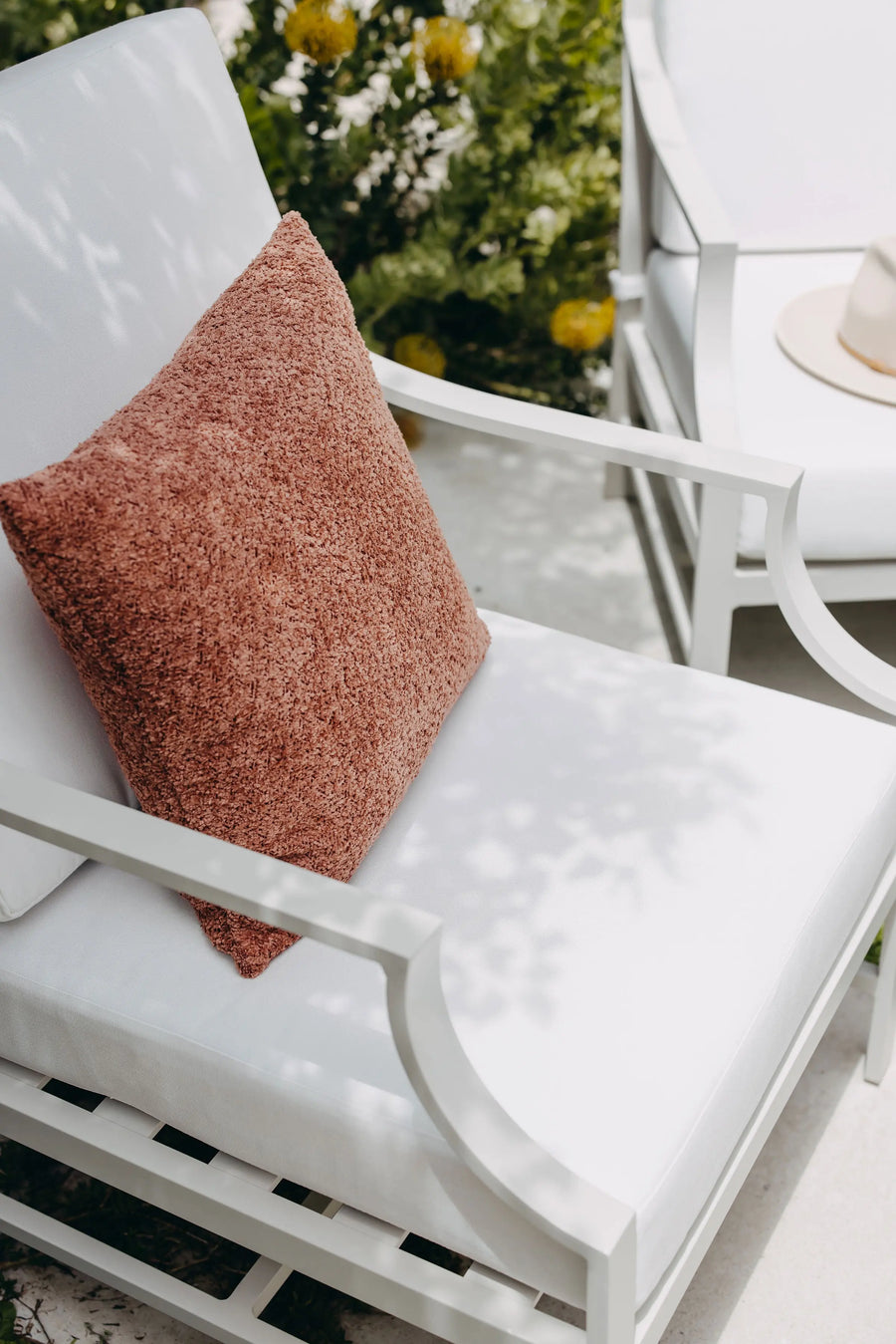 Portofino Outdoor Stool - Alabaster