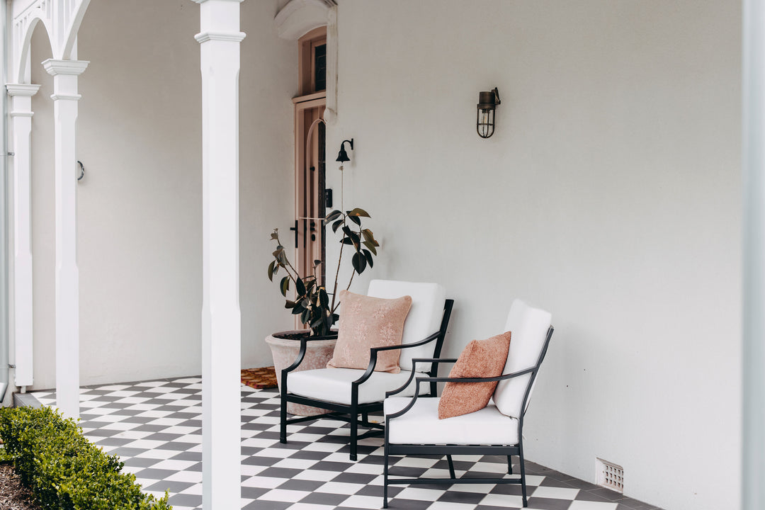 Perfectly Paired: Set of 2 Portofino Armchairs in Black