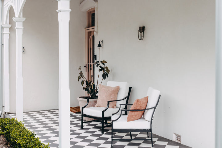 Perfectly Paired: Set of 2 Portofino Armchairs in Black