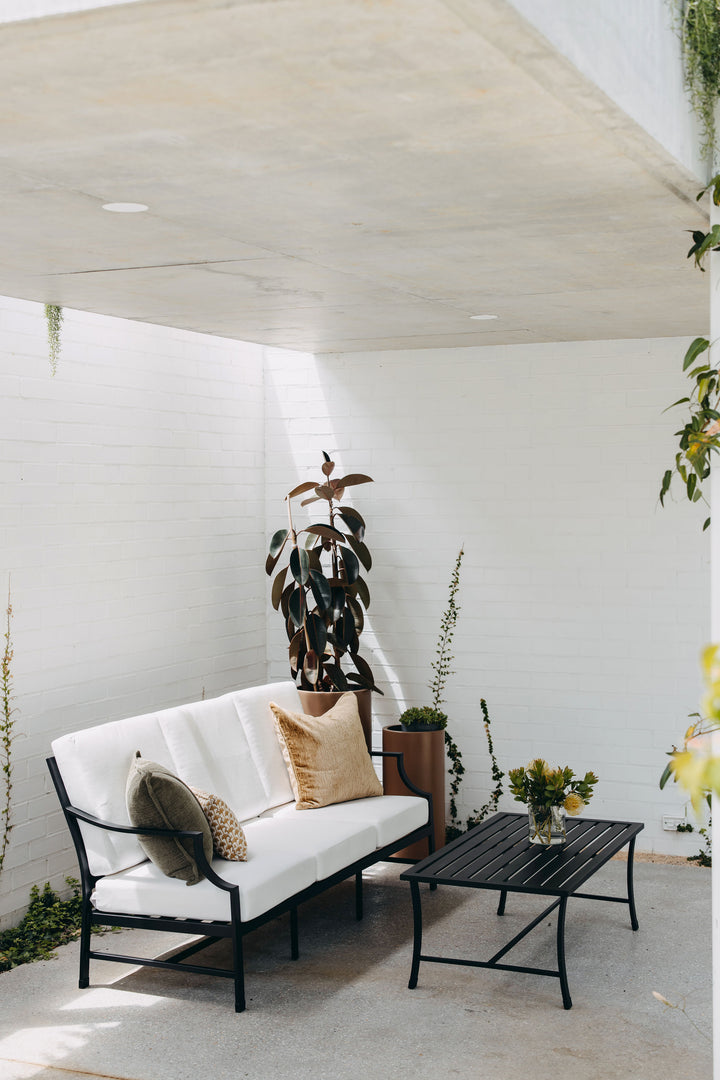 Portofino 3-Seater Outdoor Sofa in Black