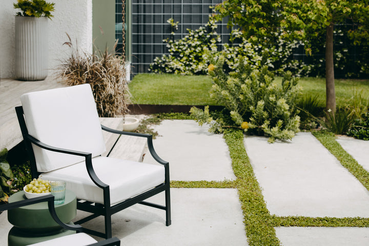 Portofino Outdoor Lounge Armchair in Black