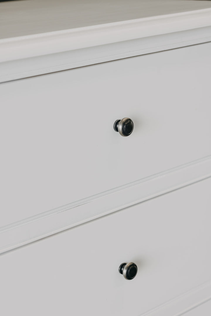 Durham 6 Drawer Chest - White