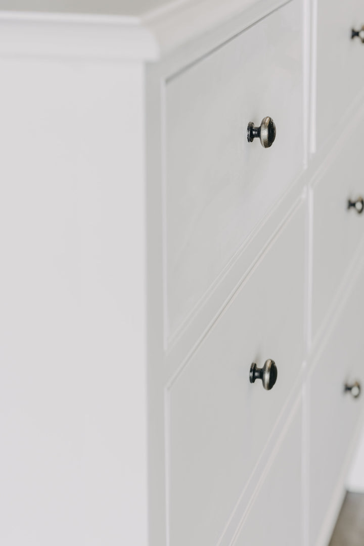 Durham 6 Drawer Chest - White