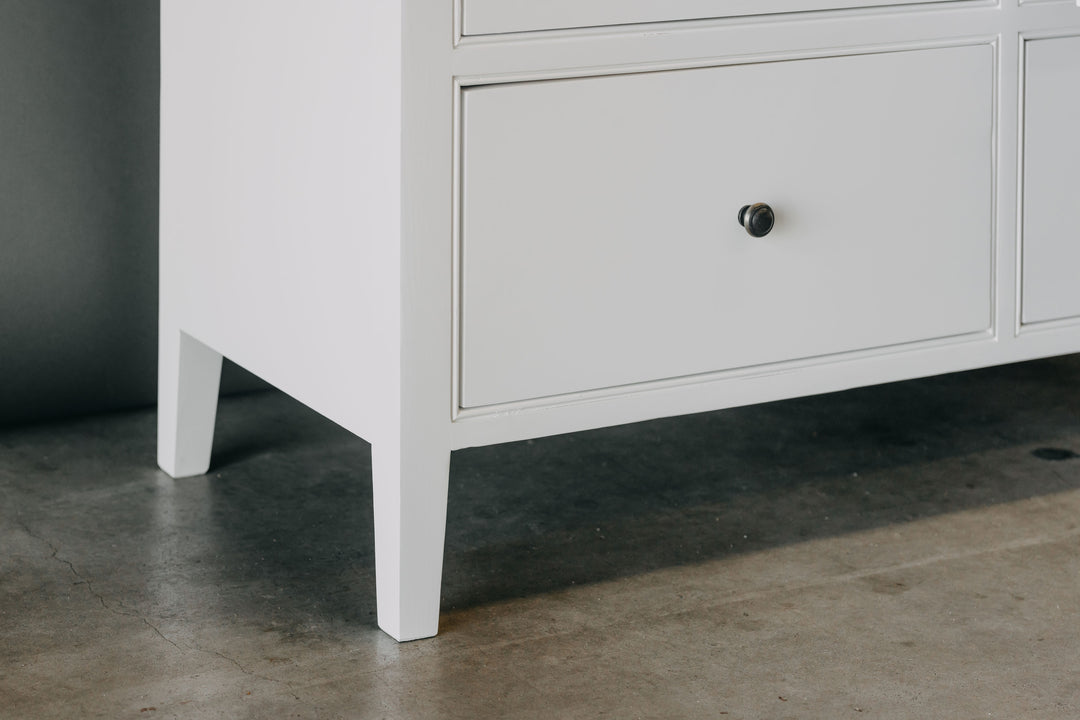 Durham 6 Drawer Chest - White