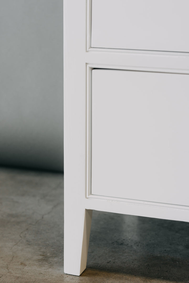 Durham 6 Drawer Chest - White