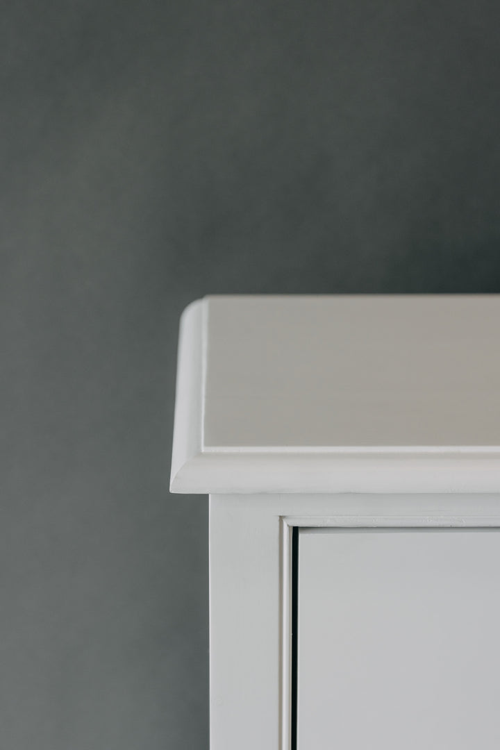 Durham 3 Drawer Nightstand - White