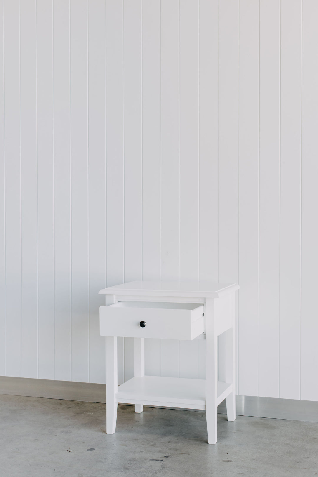 Durham Bedside Table - White