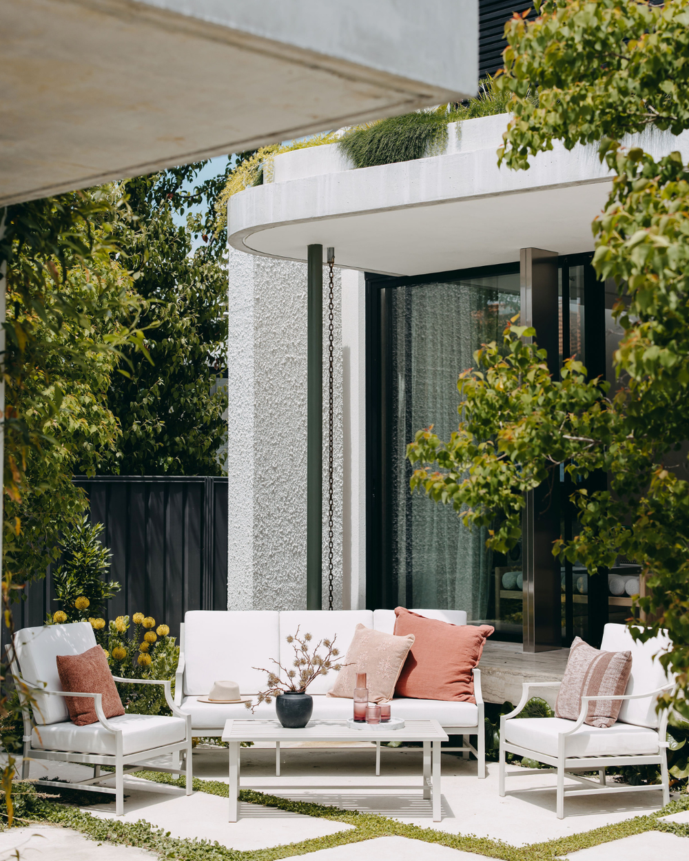 Portofino Outdoor Lounge Set - Alabaster Rustic Charm Interiors{{product category}}