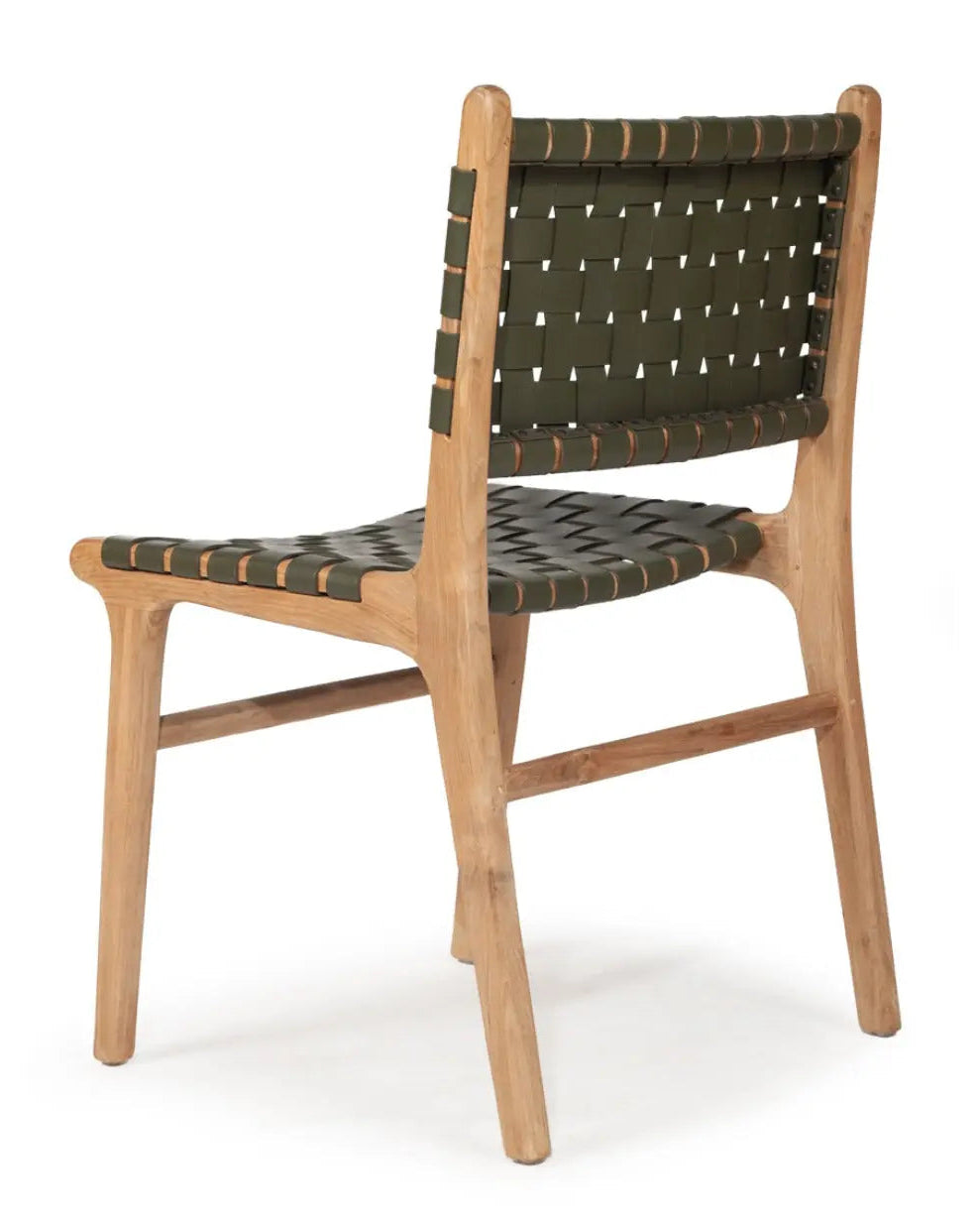 Luca Leather Dining Chair - Olive