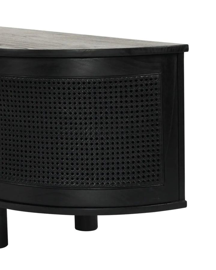 Luca TV Media Unit in Black- Regular Rustic Charm Interiors