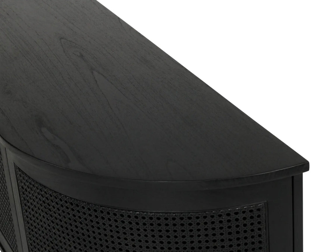 Luca TV Media Unit in Black- Regular Rustic Charm Interiors