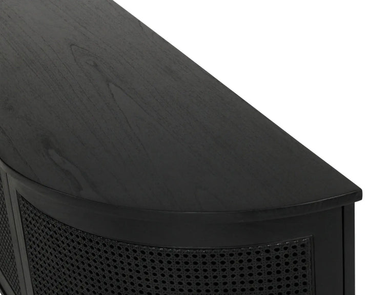 Luca TV Media Unit in Black- Regular Rustic Charm Interiors