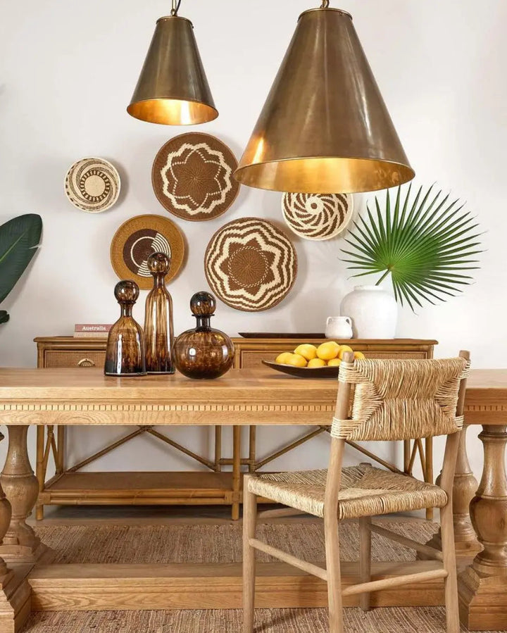 Monte Pendant in Brass Rustic Charm Interiors