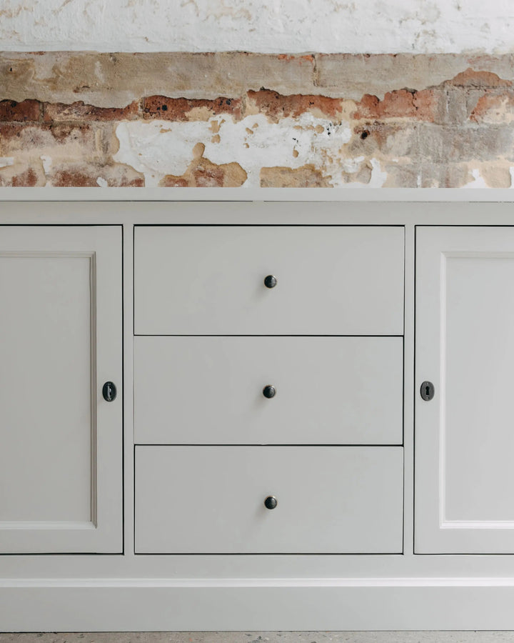 New England Buffet - Grey | Rustic Charm Interiors - Hardware Detail