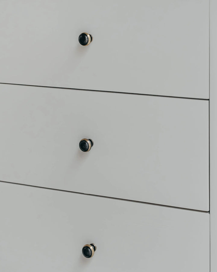 New England Buffet - Grey | Rustic Charm Interiors - Drawer Pulls