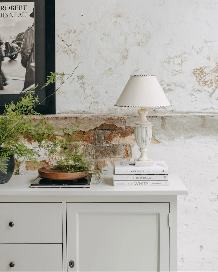 New England Buffet - Grey | Rustic Charm Interiors - Styled Detail
