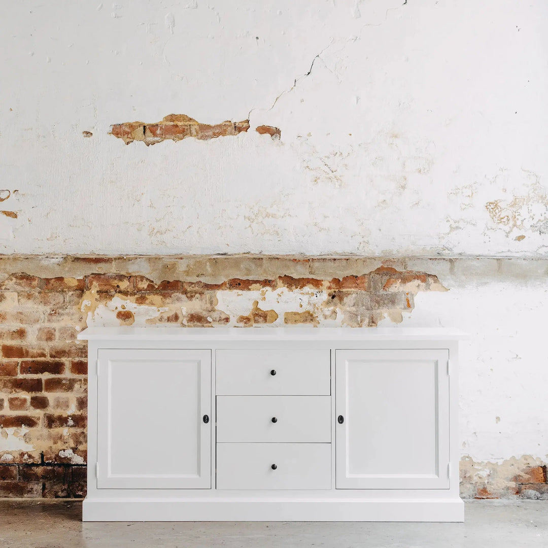 New England Buffet - Polar White | Rustic Charm Interiors - Unstyled Buffet