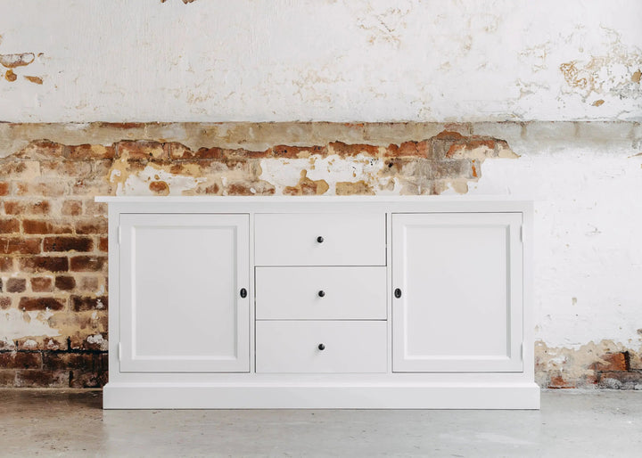New England Buffet - Polar White | Rustic Charm Interiors