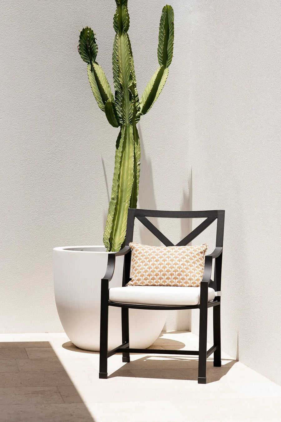 Portofino Outdoor Dining Carver Chair - Black