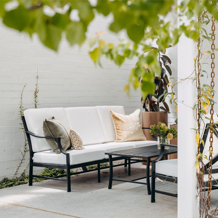 Portofino 3-Seater Outdoor Sofa in Black