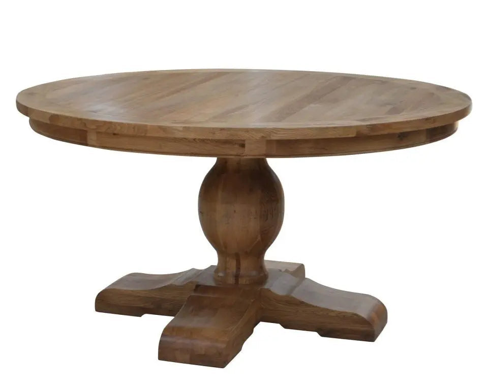 Priory Round Dining Table Rustic Charm Interiors