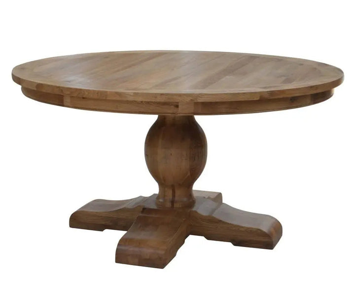 Priory Round Dining Table Rustic Charm Interiors