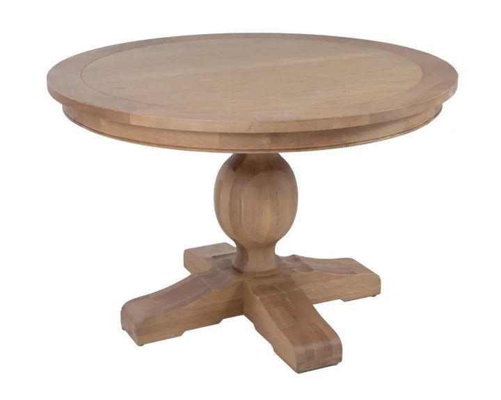 Priory Round Dining Table Rustic Charm Interiors