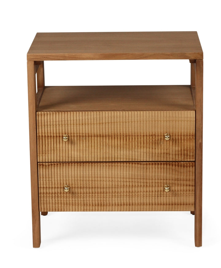 Aubrey Bedside Table in Teak