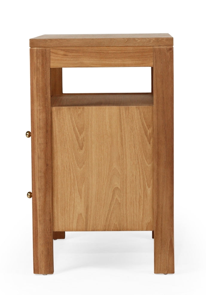 Aubrey Bedside Table in Teak
