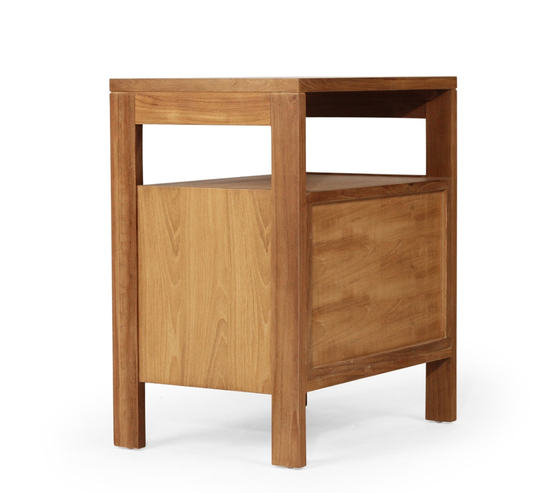 Aubrey Bedside Table in Teak