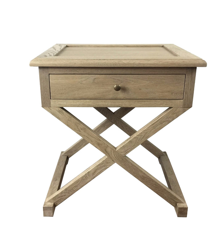 Knox Bedside Table - Weathered Oak