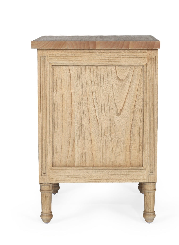 Coralie 3 -Drawer Bedside in Natural