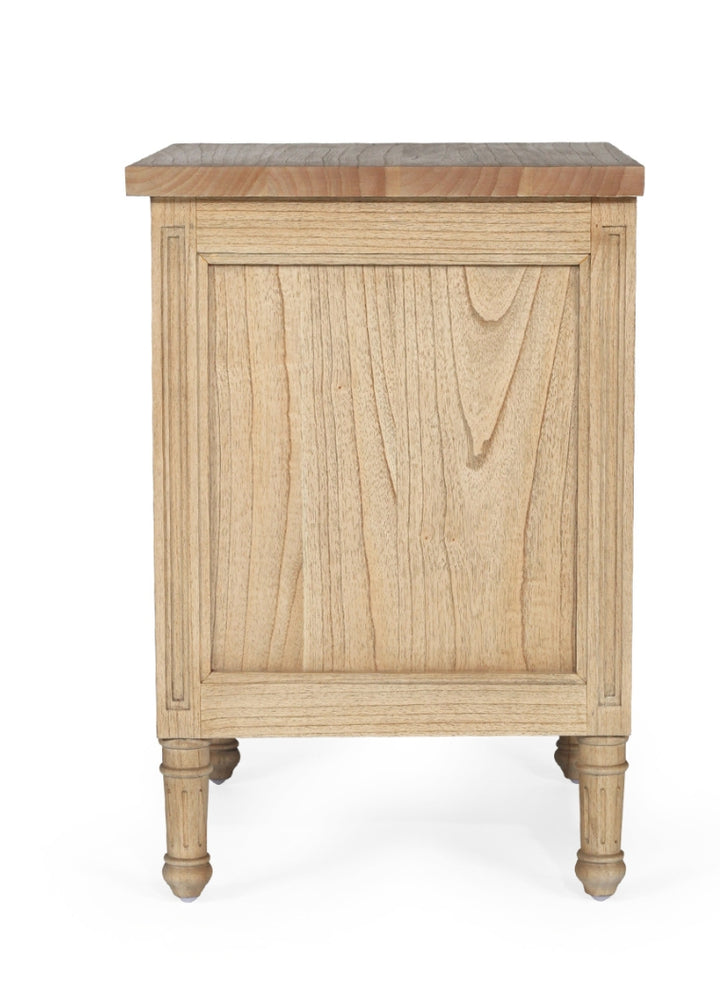 Coralie 3 -Drawer Bedside in Natural